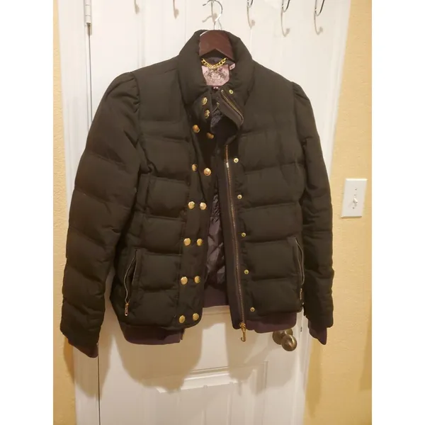 Juicy Couture Womens Brown Jacket Size LARGE - Image 5