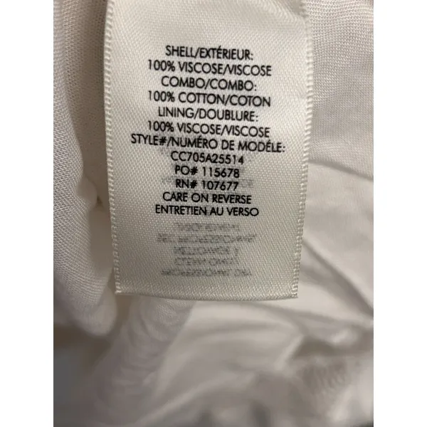 Alice + Olivia Danna Tie-Strap Short Dress Crochet Embroidered White Size Large - Image 10