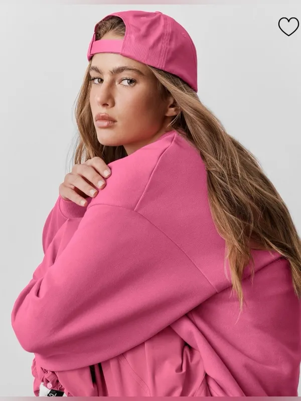 ALO Yoga NWP Off Duty Cap Paradise Pink Embroidered Logo Cap - Image 2