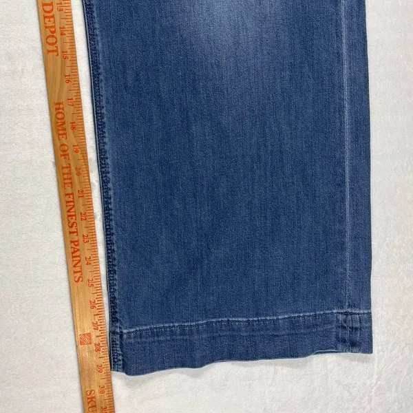 American Eagle Outfitters Women's Wide Leg Jeans - Medium Blue - Image 12