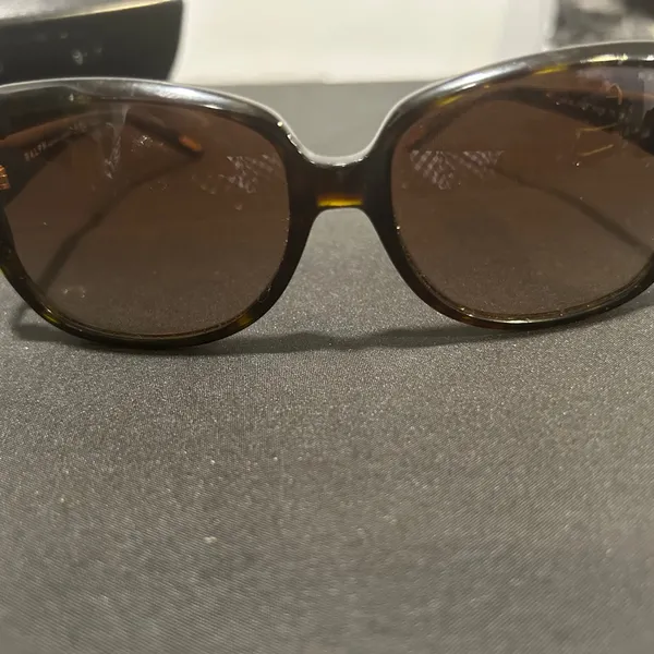 Ralph Lauren Brown Tortoiseshell Sunglasses Oversized Frame - Image 8