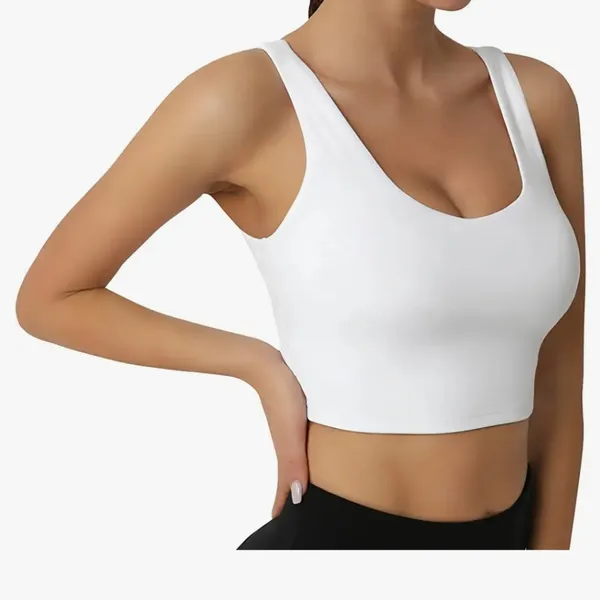 SIORO High Impact Strappy Crop Top Sports Bra - Image 9