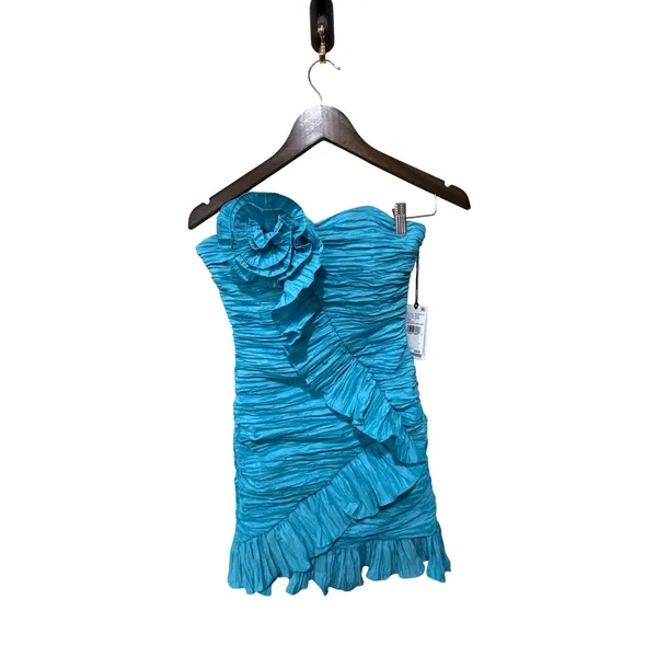 Liv Foster Crushed Taffeta Rosette‎ Mini Dress Size 4 - Image 7