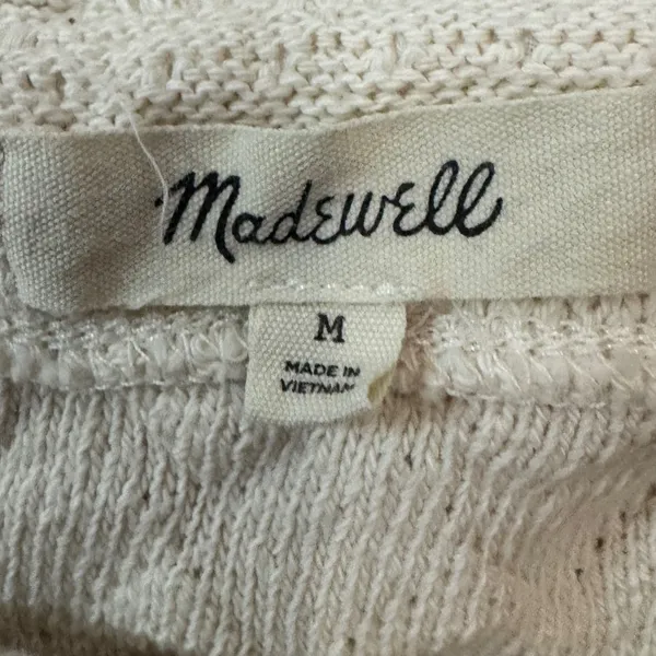 Madewell Cream Textured Tiered Ruffle Tank Top Women Size M‎ - Image 6