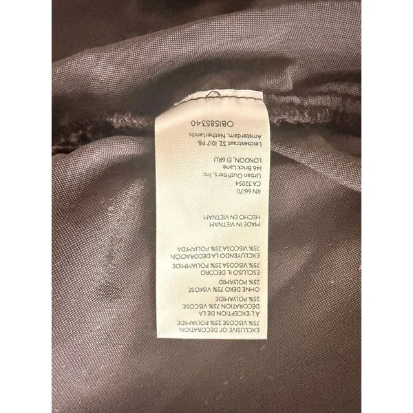 Free People Marianne Velvet Shirt Midnight Brown Dark Academia Gothic Blouse XS - Image 9