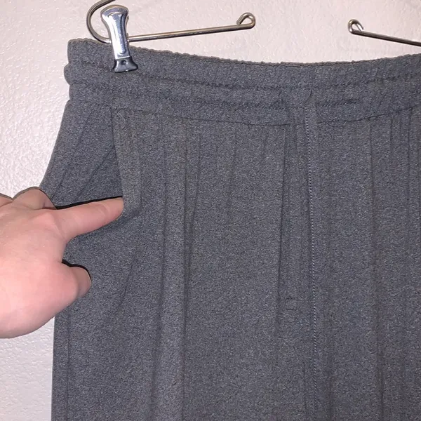 Love Streak grey comfy jogger style sweatpants with pockets - Image 4