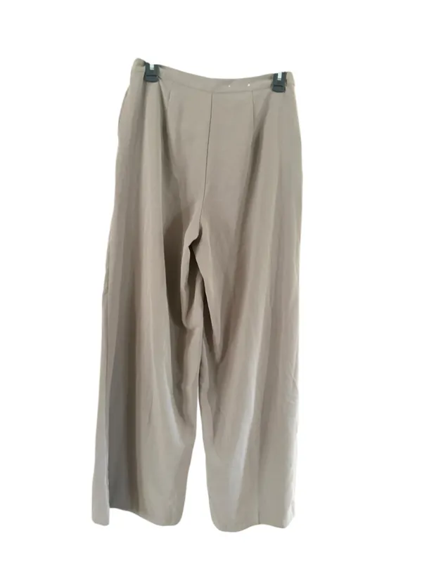 Women's Who What Wear Beige Wide Leg Trousers Size 6 - Image 10
