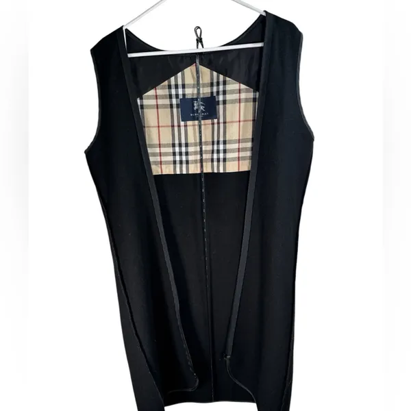 Burberry Nova Check Wool Zip In Coat LINER ONLY Vest Women’s Large Estimate EUC - Image 10