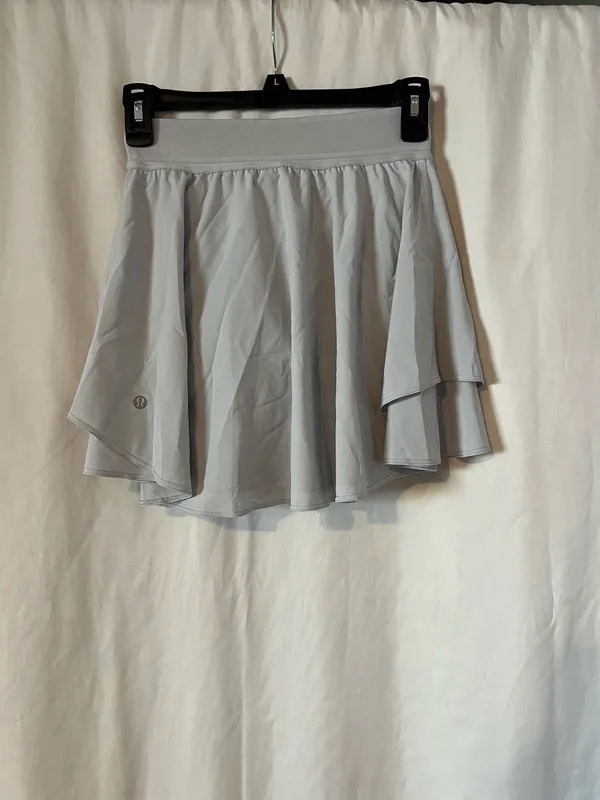 Lululemon Tennis Skirt Grey White - Image 3