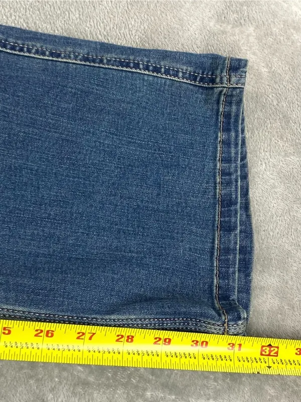 Carhartt Work Jeans Women's 10 Blue Denim Pockets Bootcut Leg Traditional Fit - Image 6
