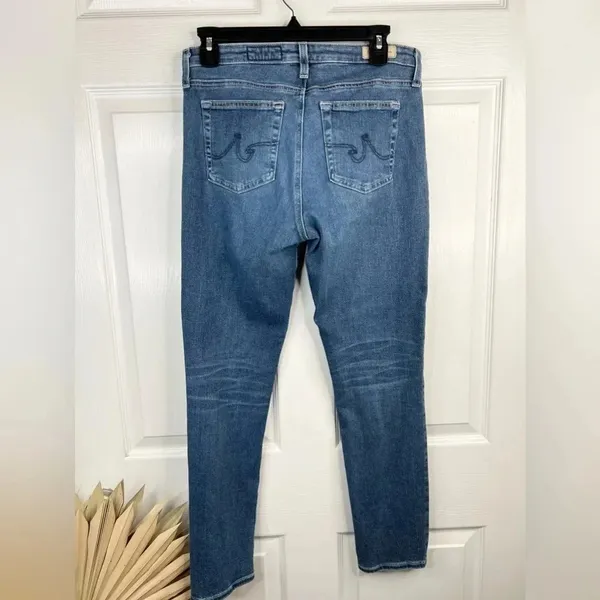 AG Adriano Goldschmied Women's Prima Ankle Cigarette Leg Jeans Size 29 Medium Wash Blue Denim - Image 3