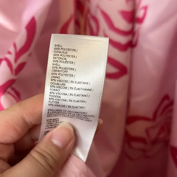 BNWT Maeve Baby Pink Hot Pink Rose Printed Babydoll Mini Dress - Image 11