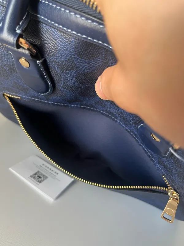 Coach Rowan Large Satchel Bag In Signature Canvas - Image 9
