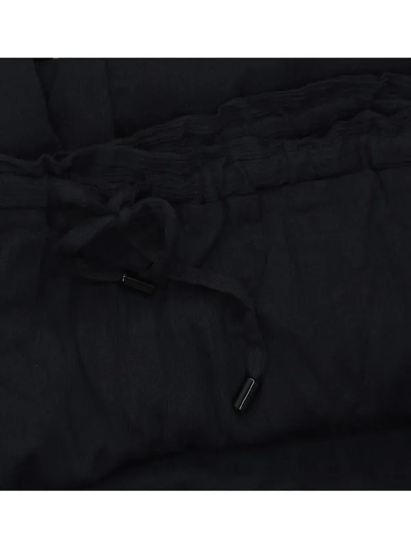 NWT Sanctuary Coastal Covers Crinkle Cotton Baggy Barrel Cargo Pants Black XL - Image 8