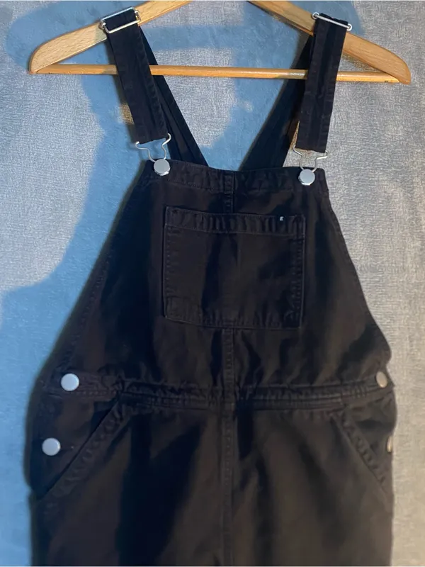 Everlane Black Cotton‎ Overalls with Adjustable Straps size 2 - Image 4