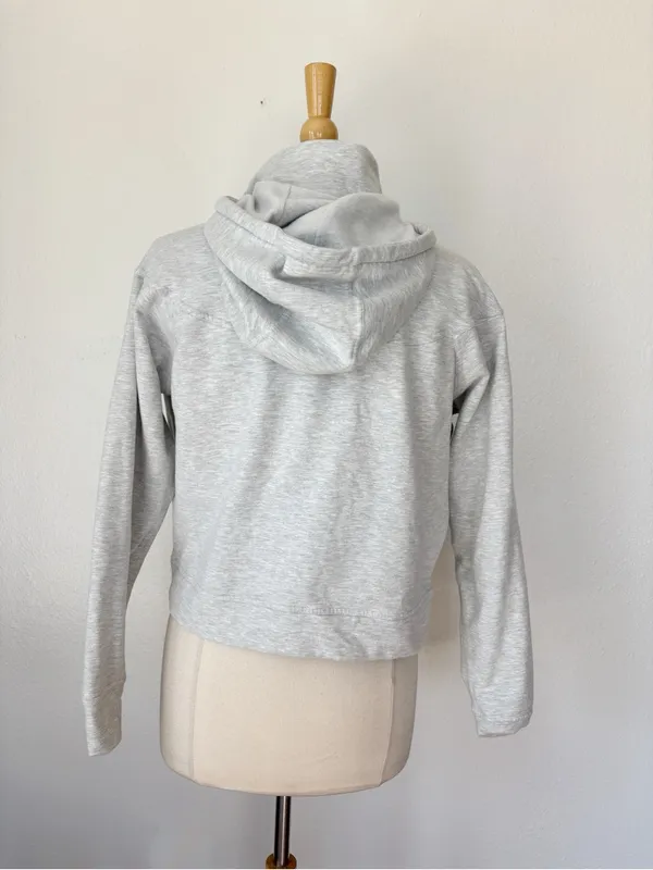 Yogalicious Light Gray Full-Zip Hooded Sweatshirt - Image 8
