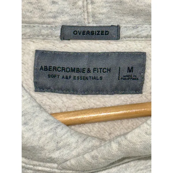 Abercrombie & Fitch Oversized Soft AF Essentials Gray Hoodie Sweatshirt Size M - Image 3