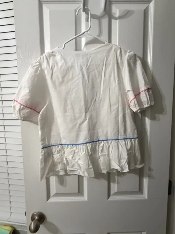 English Factory Puff Sleeve Top - Image 2
