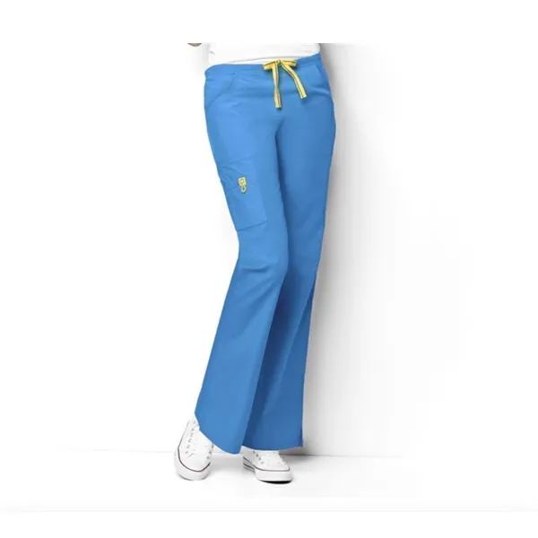 Wonderwink Medical‎ Blue Romeo Flare Cargo Scrub Uniform Pants 3X TALL Nurse NWT - Image 2