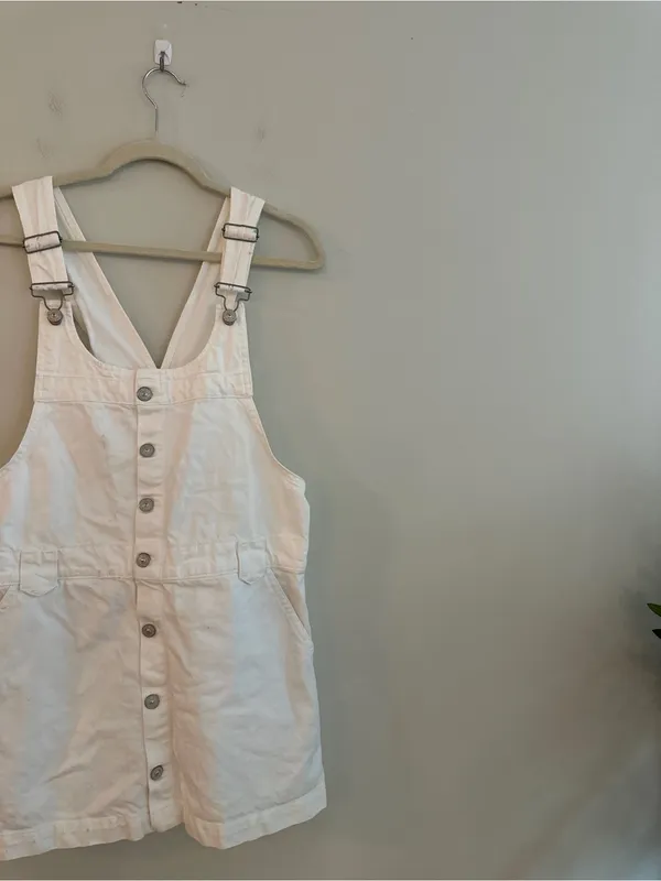 Free People Edie Denim Skirtall White - Image 6