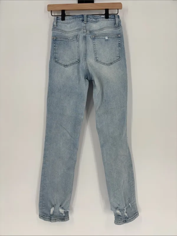 Vervet high waisted straight jeans distressed 25 - Image 3