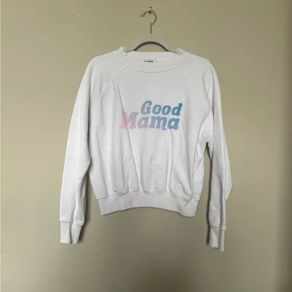 Good American White Crew Neck Sweater - Image 2