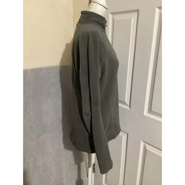 The North Face Women's Fleece 1/4 Zip Pullover Top Gray M/M Polartec Classic - Image 3