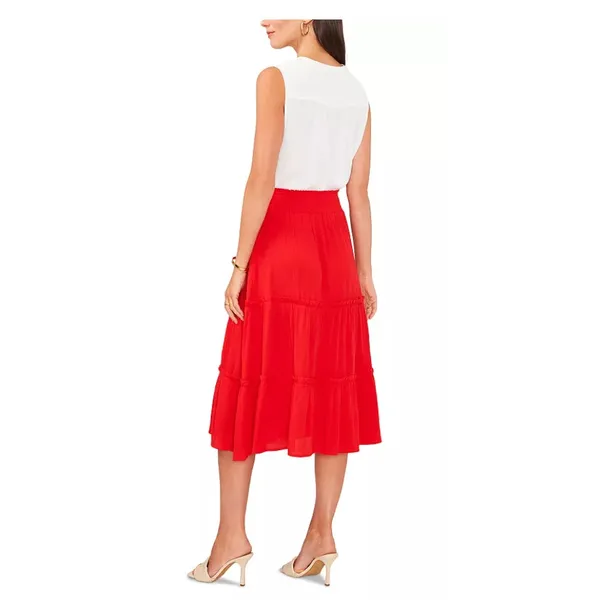 VINCE‎ CAMUTO Tiered Maxi Skirt Size Large - Image 3