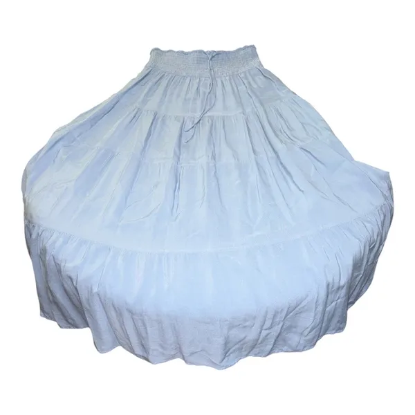 HAEOF Women's Boho 2-in-1 Blue Tiered Skirt Dress size Small - Image 7