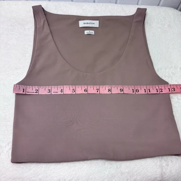 Babaton Brown‎ Fitted Crop Tank Top Size S - Image 3