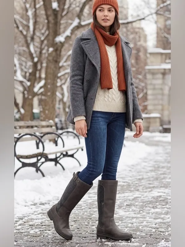 UGG Waterproof Janina Boots - S/N 1017387 -‎ Dark Green/ Gray - Size 8 - Image 2