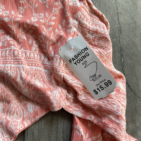 Audrey 3+1 bandana tie back top - Image 3