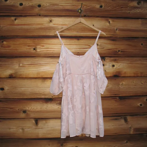 NWT Lovers + Friends Nude Blush Wishful Mini Dress - Image 7