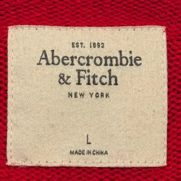 Abercrombie Sweater Rabbit Hair Cashmere Y2K Preppy Heritage Old Money Red Large - Image 5