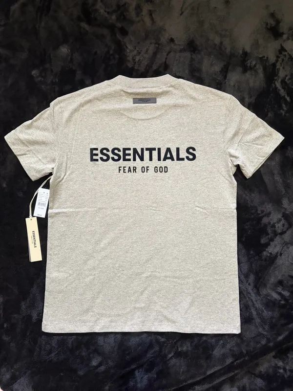 Fear of God Essentials Dark Oatmeal Tshirt - Image 2
