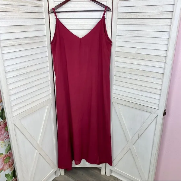 Zanzea‎ Maxi Slip Dress Maroon Red 12 Sleeveless - Image 7