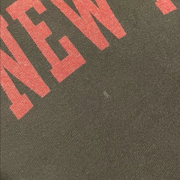 Women’s Black and Red New York Long Sleeve with Distressed Neckline - Image 2