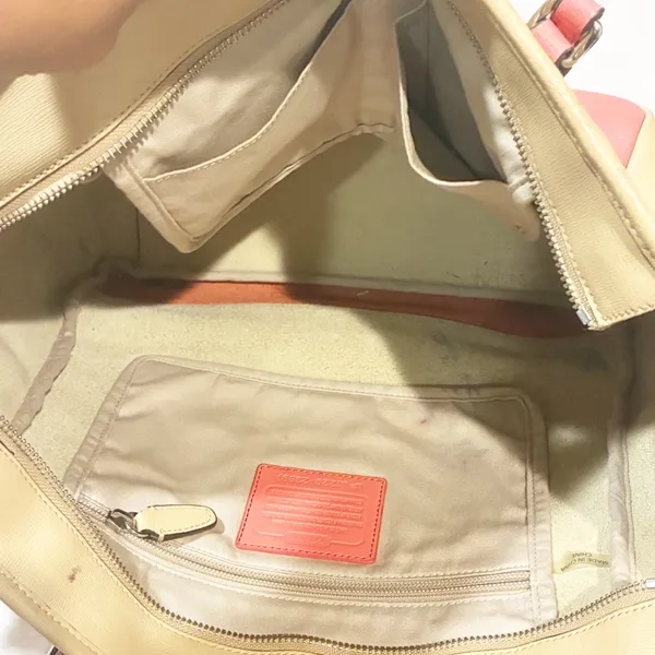 Coach Bag Colorblock North South Tote 23891 Leather Dark Plume Bag - Image 6