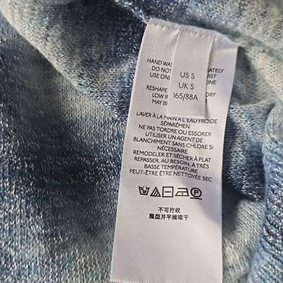 Anthropologie - Pilcro NWOT‎ Tie Dye Cardigan Sweater Size Large Indigo Blue Size M - Image 7