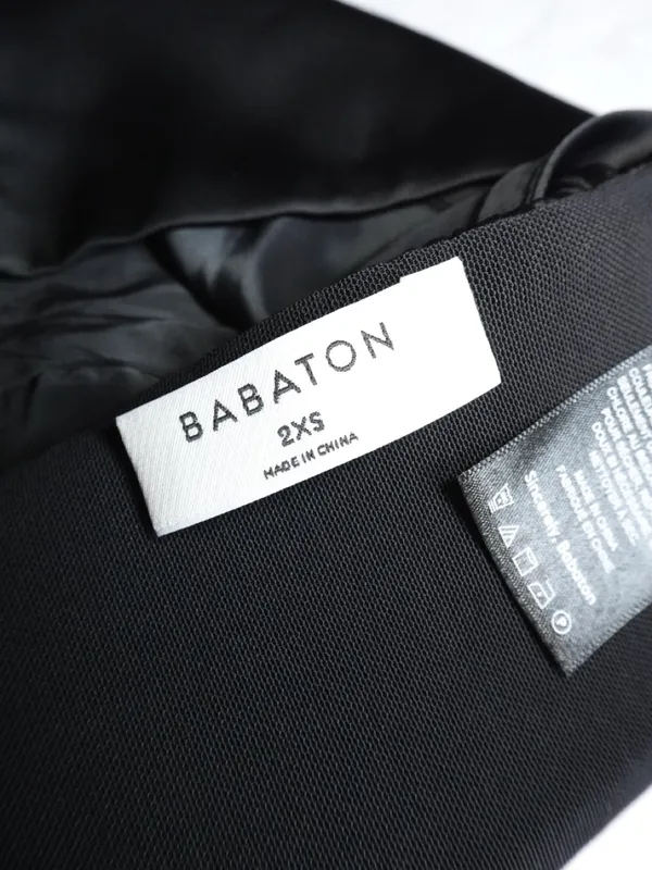 Babaton Aria Black Satin Bra Top - XXS - NWT - Image 3