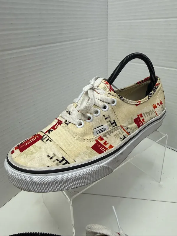 Vans authentic "Off The Wall" logo graphics Sneakers 8.5 w / 7 M - Image 5