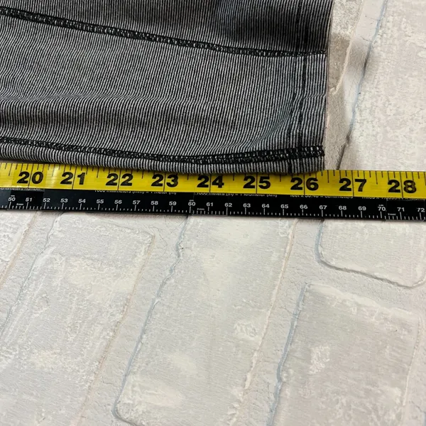 Lauren Ralph Lauren Active Leggings Womens XL‎ Black White Striped Athleisure - Image 12
