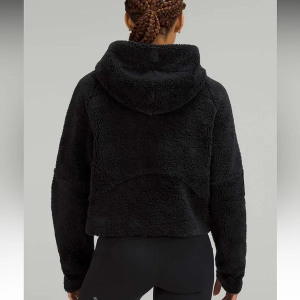 Lululemon Scuba Oversized Half Zip Cotton Jersey Fleece Hoodie Size M/L - Image 9