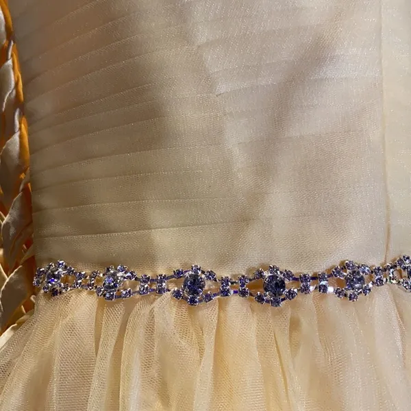 Women’s Yellow Full length Party Prom Dress Size 12 NWOT - Image 7