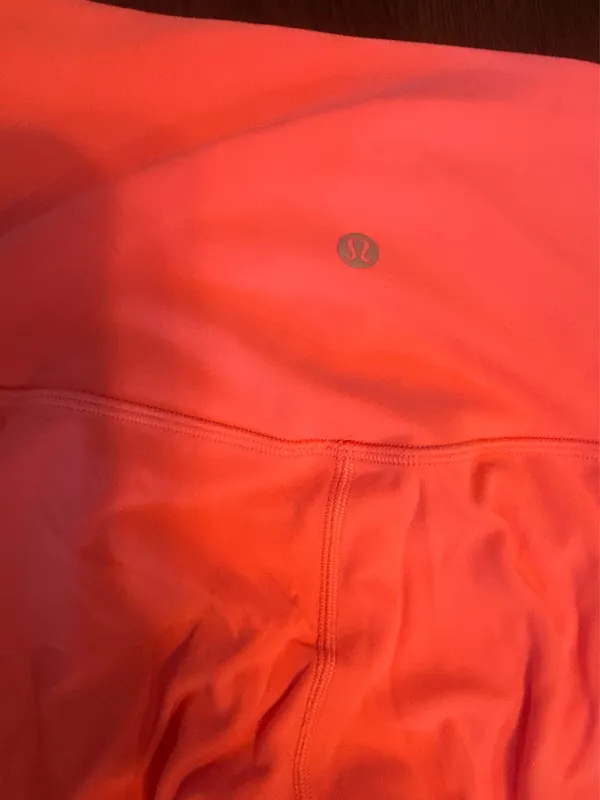 Coral Pink Lululemon Align Leggings - Image 3