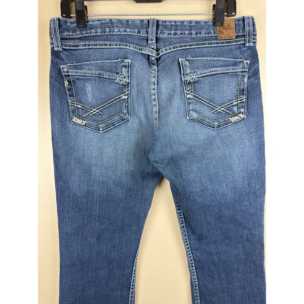 BKE Denim Sierra Bootcut Stretch Jeans Women’s Size 30x31.5 Low Rise Blue Denim - Image 5
