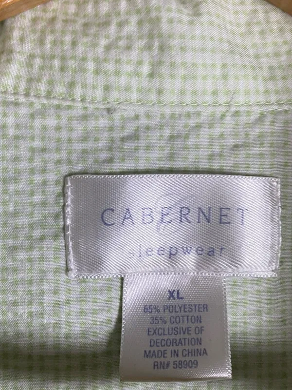 Light Green Embroidered Cotton Button-Up Top‎ Cottage Fairy Whimsy lace size M - Image 3