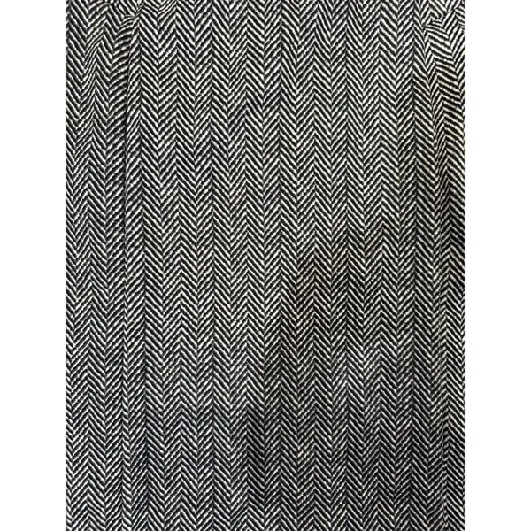 Michael Kors Herringbone Black & White Pencil Skirt Brass Zipper Size 4 - Image 2