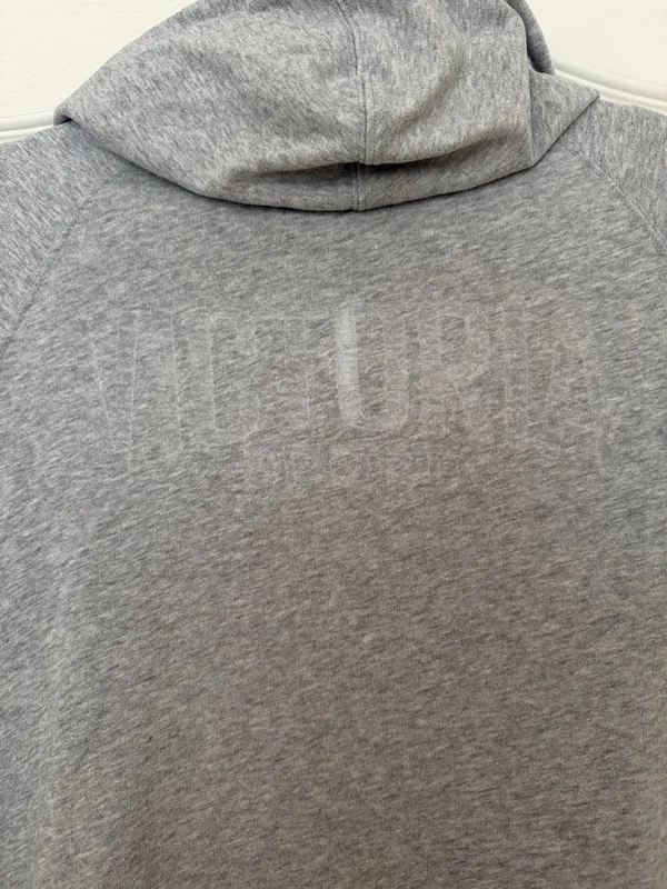 Victoria's Secret Woman’s Tracksuit Set Gray Zip Hoodie Joggers, Sz S - Image 2