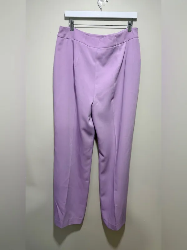 Tuckernuck Lilac Erin Pants XL NWT Wide Leg High Rise Lavender Trousers - Image 4